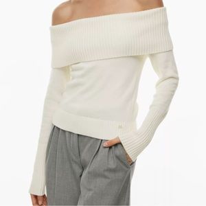 SOLD NWT Sunday Best color Whisper white Topaz Sweater